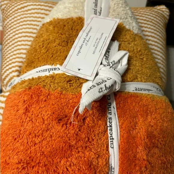 Cupcakes and Cashmere set of 2 candy corn pillows - Picture 5 of 6